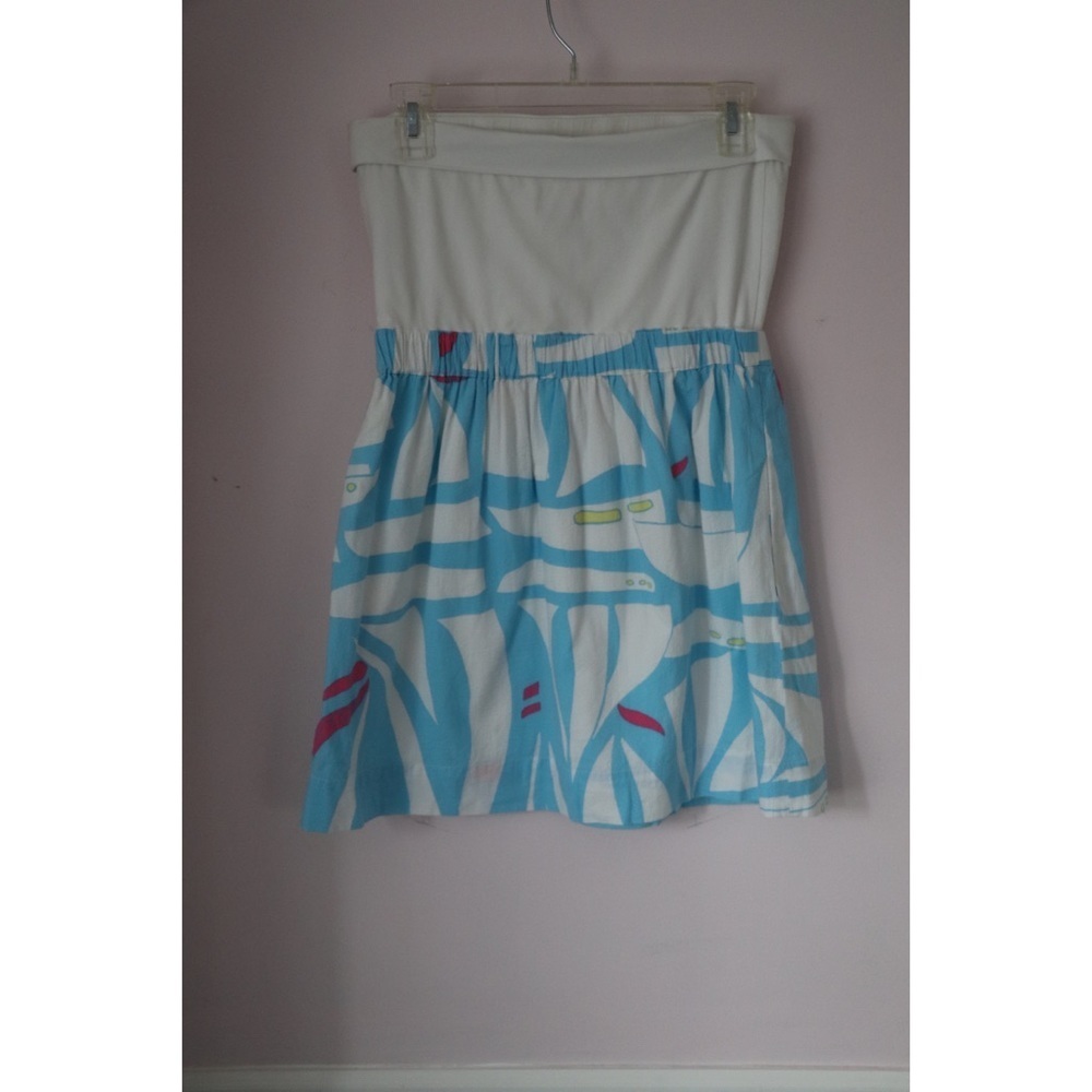 Lilly Pulitzer Pink and Blue Ruffled Tiered Sundress - Picture 2 of 5